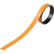 312025 [緑十字 テープ状カラーマグネット オレンジ 15mm幅×1m×0.8mm 2本組]