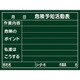 317023 [緑十字 危険予知活動表 木製黒板タイプ 450×600mm 厚み20mm]