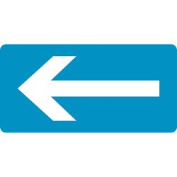 381230 [緑十字 配管識別ステッカー ←矢印 60×120mm 10枚組 アルミ]