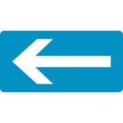 381230 [緑十字 配管識別ステッカー ←矢印 60×120mm 10枚組 アルミ]