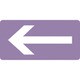 381611 [緑十字 配管識別ステッカー ←矢印 60×120mm 10枚組 アルミ]