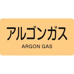 381718 [緑十字 配管識別ステッカー アルゴンガス 60×120mm 10枚組 アルミ]