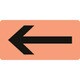 382107 [緑十字 配管識別ステッカー ←矢印 40×80mm 10枚組 アルミ]