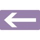 382611 [緑十字 配管識別ステッカー ←矢印 40×80mm 10枚組 アルミ]