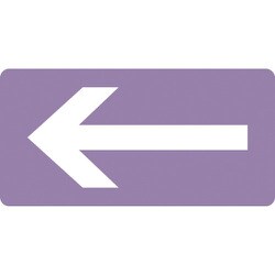 382611 [緑十字 配管識別ステッカー ←矢印 40×80mm 10枚組 アルミ]