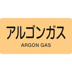 382718 [緑十字 配管識別ステッカー アルゴンガス 40×80mm 10枚組 アルミ]