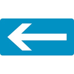 383230 [緑十字 配管識別ステッカー ←矢印 30×60mm 10枚組 アルミ]