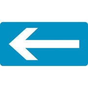 383230 [緑十字 配管識別ステッカー ←矢印 30×60mm 10枚組 アルミ]
