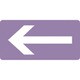 383611 [緑十字 配管識別ステッカー ←矢印 30×60mm 10枚組 アルミ]