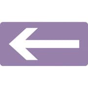 383611 [緑十字 配管識別ステッカー ←矢印 30×60mm 10枚組 アルミ]