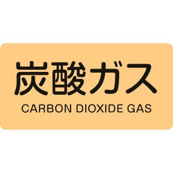 383710 [緑十字 配管識別ステッカー 炭酸ガス 30×60mm 10枚組 アルミ 英文字入]
