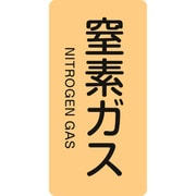 384708 [緑十字 配管識別ステッカー 窒素ガス 120×60mm 10枚組 アルミ]