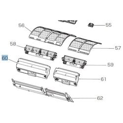 M213K0845 [エアコン用 ダストボックス（左）]