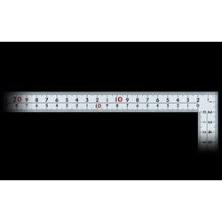 広ピタ 曲尺 シルバー 表裏同目 8段目盛 JIS適合品 30cm 10035
