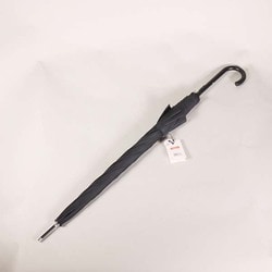 長傘 60cm ワンタッチオープン UV加工 ブラック P-1113