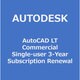 AutoCAD LT SUBS（S）R3Y [ライセンスソフト]