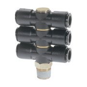 チヨダ フジトリプルバンジョー 樹脂 6mm・R1/4 6R-02D3