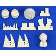 KSLQ-011 コンパクトシリーズ F-5E スーパーディテール セット フリーダムモデルキット用 [ディフォルメ系航空機用レジン製パーツ]