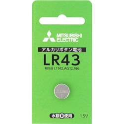 アルカリボタン電池 1個入り LR43D/1BP