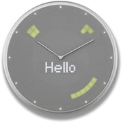 掛け時計 IoTクロック Glance Clock(グランスクロック) シルバー GC-US-SLV-01