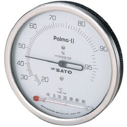佐藤 パルマ2型湿度計 温度計付き 7562-00 7562-00