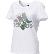 FYM88-ED6159-J/L [W MH ビッグロゴ フラワー Tシャツ]
