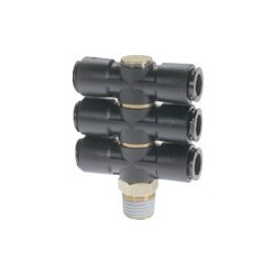 チヨダ フジトリプルバンジョー 樹脂 8mm・R1/4 8R-02D3
