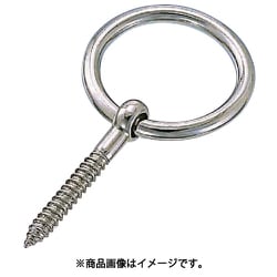 A-018 [水本 ステンレス 丸カンスクリュー 線径5mm 1個]
