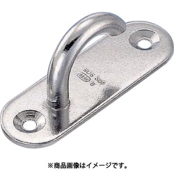 A-075 [水本 ステンレス オープンパッドアイ 20mm×60mm 1個]