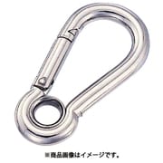 水本 ステンレス スナップフックA型 リング付 線径8mm長さ80mm 1個 A-092