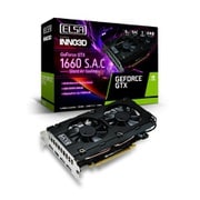 ELSA GeForce GTX 1660 S.A.C グラフィックボード GD1660-6GERS