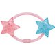 ヘアゴム スター HAG3 ピンク＆ブルー