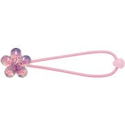 ヘアゴム キラキラフラワー HAG6 パープル