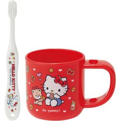スタンド付コップ＆歯ブラシセット KTB5 ハローキティ クッキー