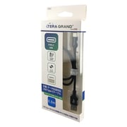 アルミコネクタ 高耐久生地 USB2.0Type-Cケーブル0.5m A-C ブラック USB2-NUM012-BK0.5M