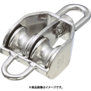 A-1277 [水本 ステンレス 豆ブロック2車ベケ付 参考使用荷重160kg 1個]