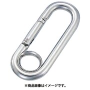 A-161 [水本 ステンレス プチカラビナ リング付 線径6mm長さ65mm 1個]