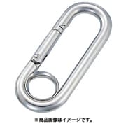 A-163 [水本 ステンレス プチカラビナ リング付 線径10mm長さ90mm 1個]