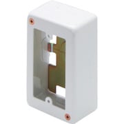 A3012 [マサル メタルモール付属品 1個用スイッチボックス A型専用浅型 ホワイト]