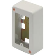 A3013 [マサル メタルモール付属品 1個用スイッチボックス A型専用浅型 ミルキーホワイト]