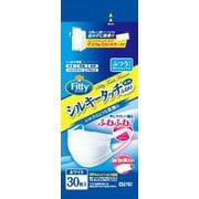 フィッティシルキータッチ耳 ゴムふわり 30枚入り ホワイト ふつう ケース付き