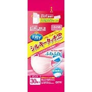 フィッティシルキータッチ耳 ゴムふわり 30枚入り ピンク 小さめ ケース付き