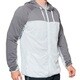 プレミアム虫よけUVメッシュパーカー グレーxライトグレーLL 男女兼用