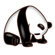 ぷにっPON ZooZooZooラバーマグネット へこむわ寝 パンダ [キャラクターグッズ]