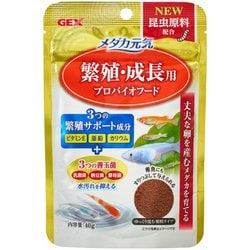 GEX メダカ元気繁殖・成長プロバイオフード 40g [メダカ用フード]
