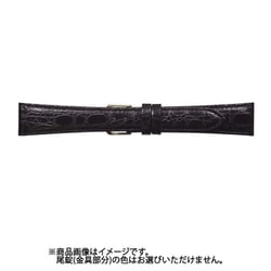 CNH-A 16mm-14mm NH型押ワニ ブラック [時計バンド]