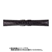 CRA-A 19mm-15mm RA型押ワニ ブラック [時計バンド]