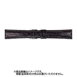 CRA-A 20mm-15mm RA型押ワニ ブラック [時計バンド]