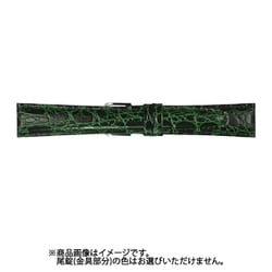 CRA-G 18mm-15mm RA型押ワニ グリーン [時計バンド]