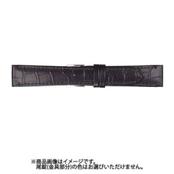 CP-A 20mm-18mm P型押ワニ ブラック [時計バンド]